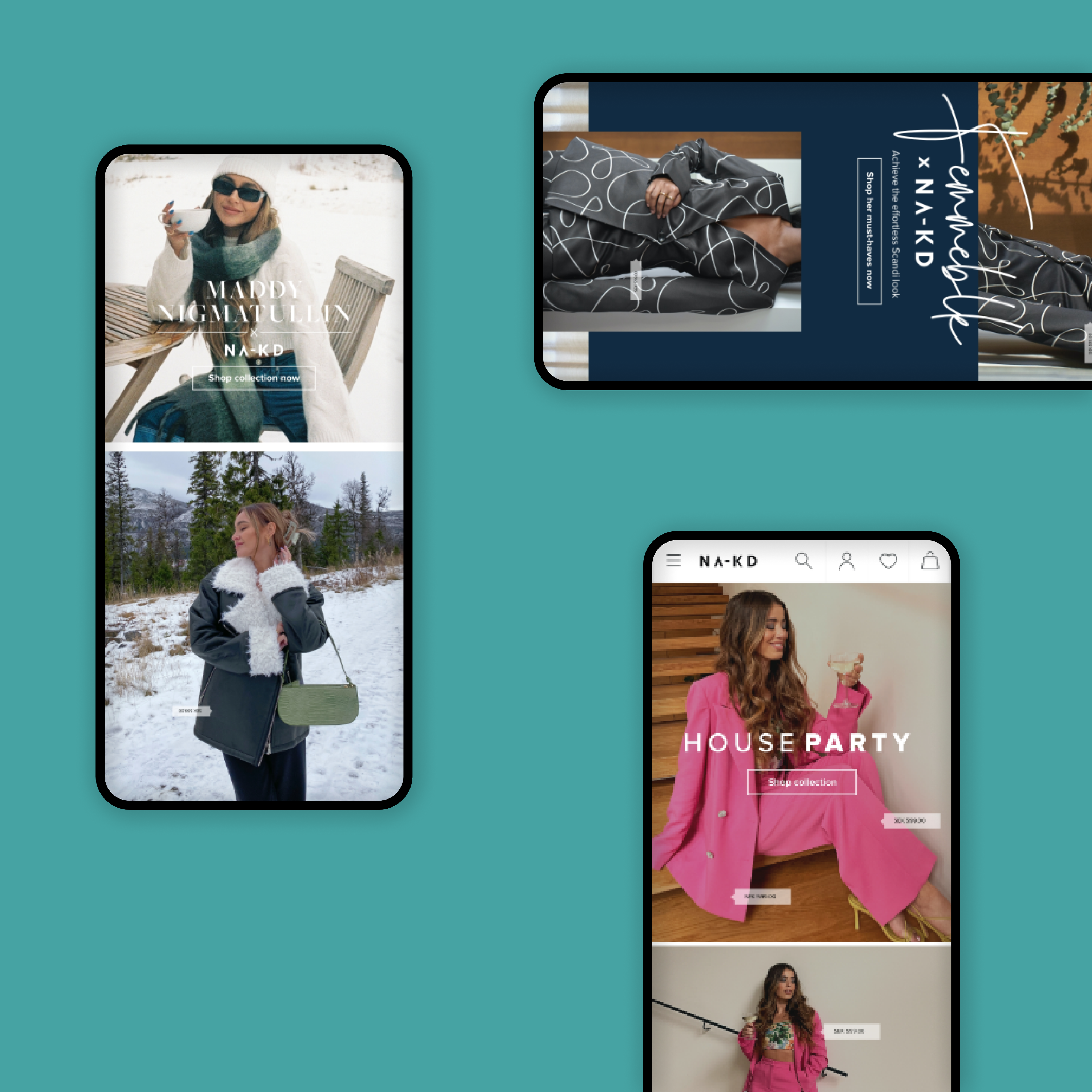 Landing pages for mobiles